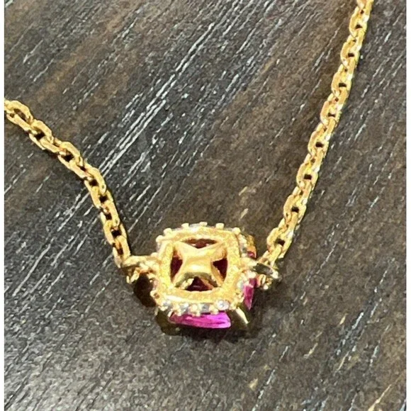 Kate Spade Little Luxuries Solitaire Bracelet With Pink Stone - Picture 4 of 6